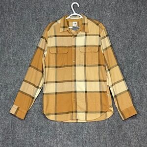 The North Face Mens Arroyo Flannel Shirt Medium‎ Utility Brown Plaid Button Up